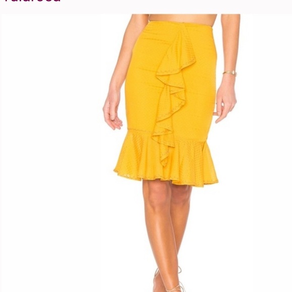 Revolve Tularosa Dana skirt set ginger yellow Summer chic colorful quiet luxury - Picture 14 of 15